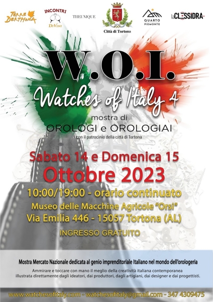 W.O.I. - Watches of Italy 2023 - locandina