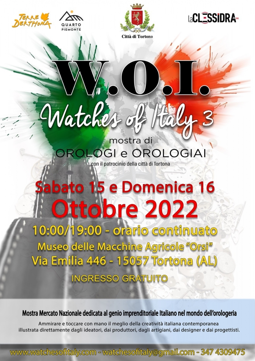 W.O.I. 3, la IIIa edizione di Watches Of Italy
